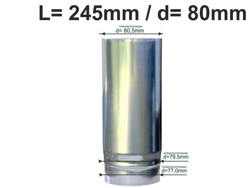 Zink schiebemuffe 80 mm - schiebemuffe,